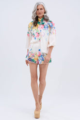 ROSE FLORAL SHORT