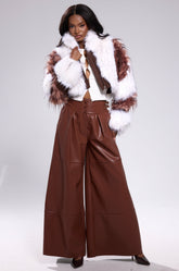 BETTER OFF WITHOUT YOU FAUX LEATHER TROUSER