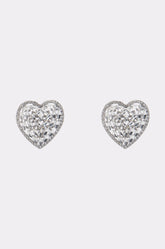 ALL MY HEART EARRING IN SILVER