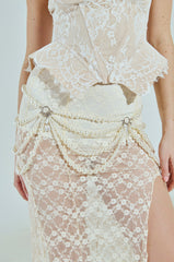 COCO PEARL CHAIN BELT