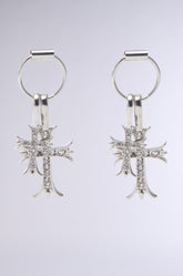 CROSS CHARM EARRING