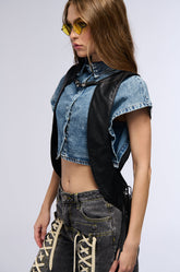 BELLA PU FRINGE HARNESS