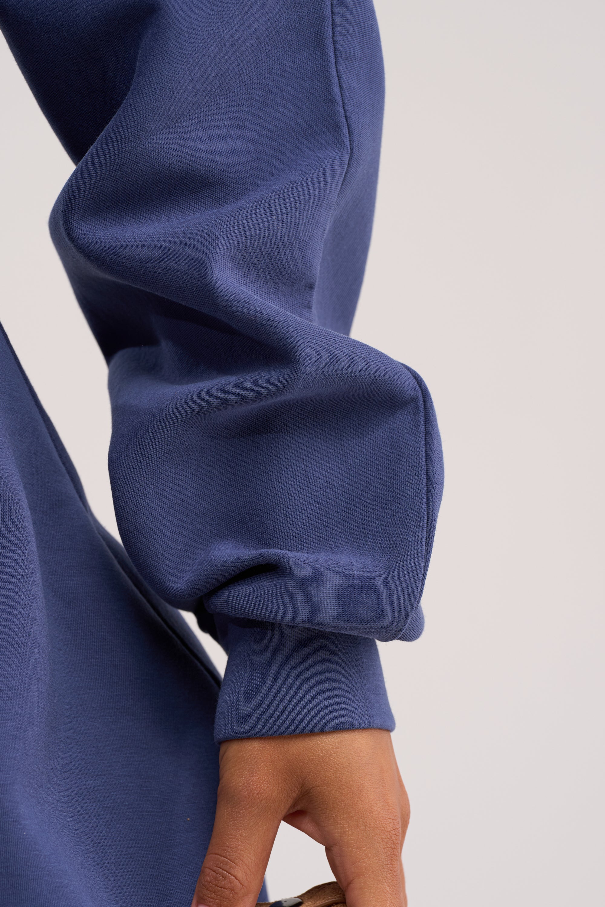 COMFY COZY SWEATSHIRT JUMPSUIT IN NAVY