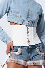 CINCHED UP PU BELT