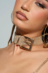 BUCKLE UP BLING CHOKER