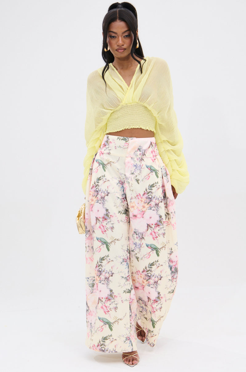 DIVINE RIGHT LONG SLEEVE BLOUSE TOP