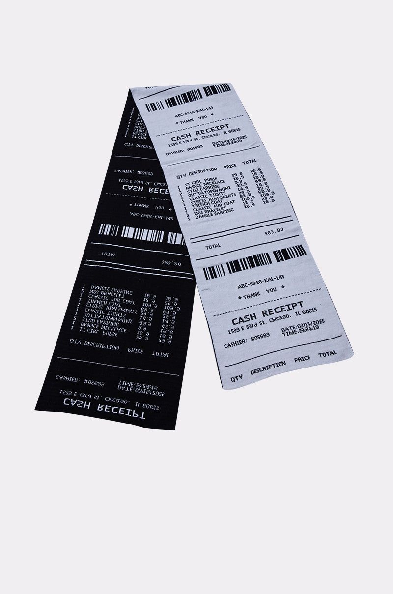 CHECK THE RECEIPT SCARF