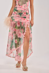 DREAMING FLORAL MAXI SKIRT