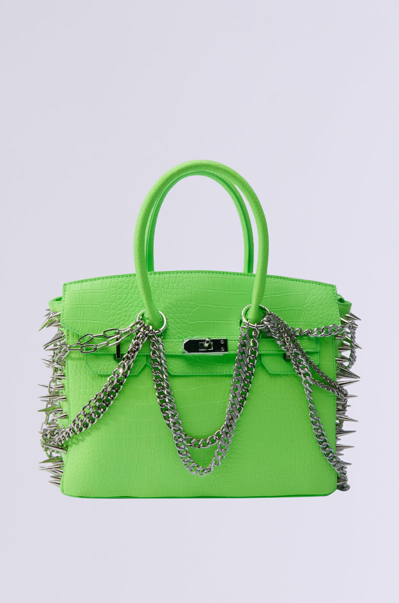 COME SLIDE EMBELLISHED TOTE