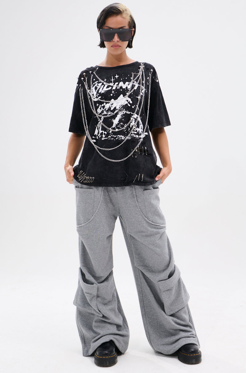 MAKING MOVES WIDE LEG JOGGER