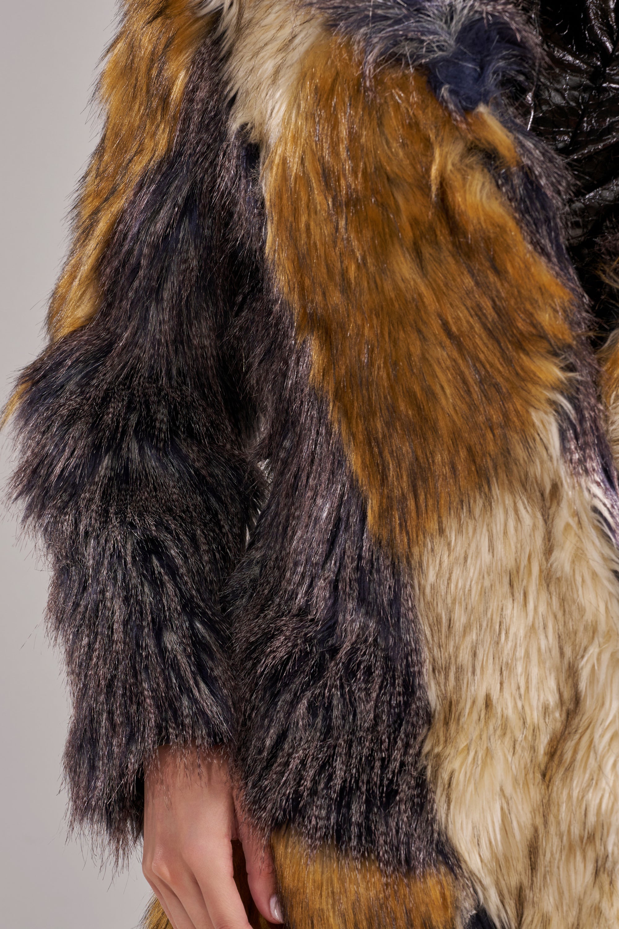 NOTRE DAME FAUX FUR COAT