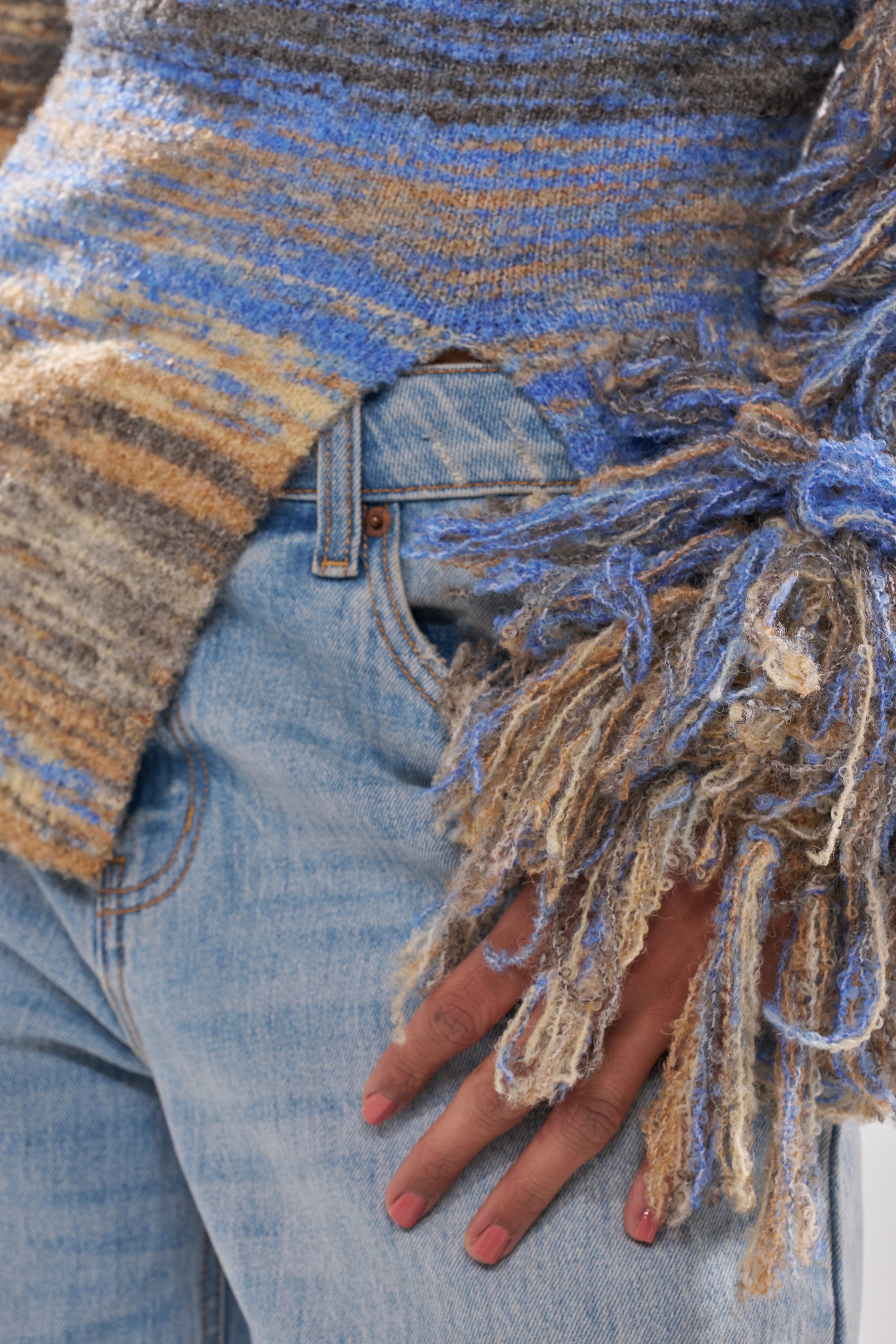 FRINGE FOR DAYS SWEATER