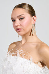 CROSS OUT BLING EARRING