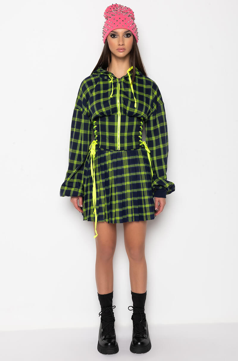 ALL OF THE LIGHTS CORSET BODY HOODIE