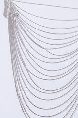 ALL TINGS ICY LAYERED RHINESTONE NECKLACE