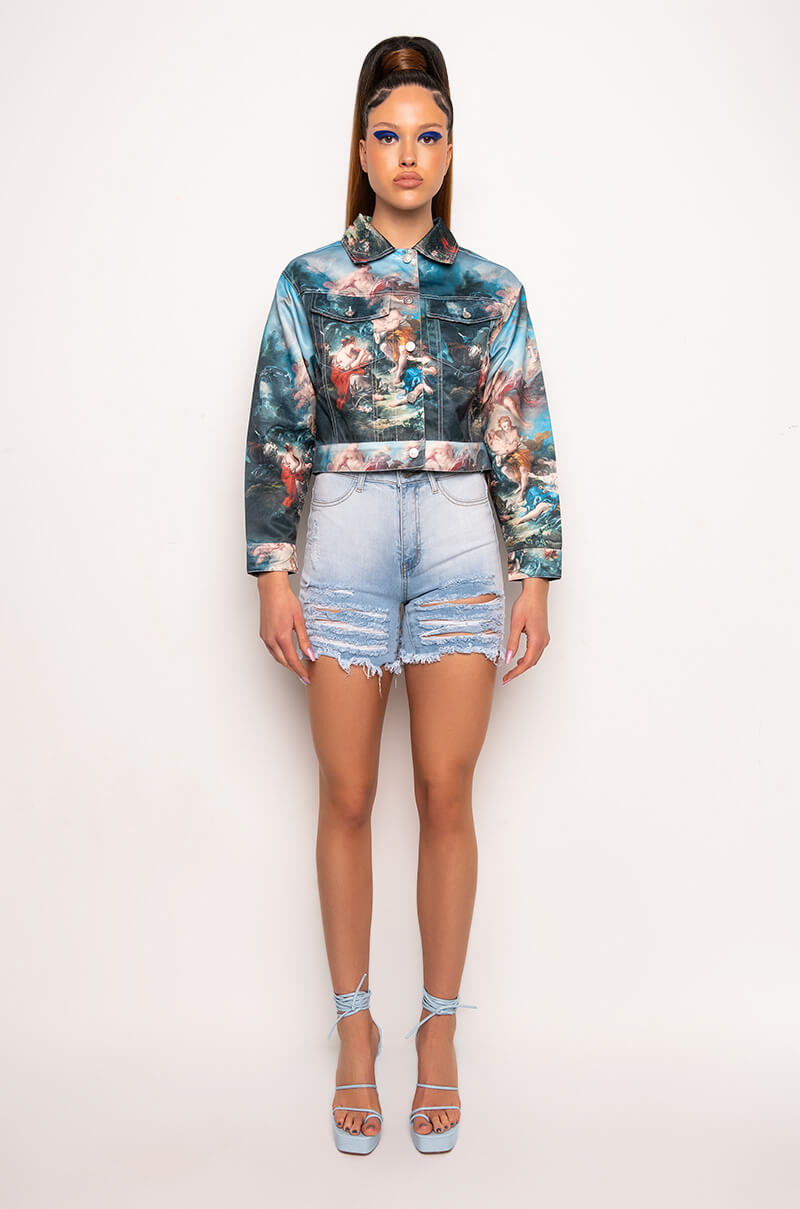 AZALEA WANG RENN OVERSIZE CROP JACKET