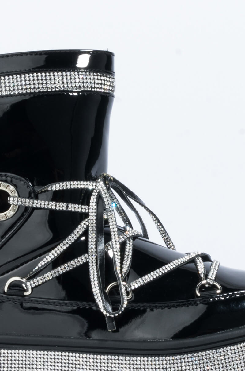 AZALEA WANG TAKE ME AWAY FLAT BOOTIE IN BLACK