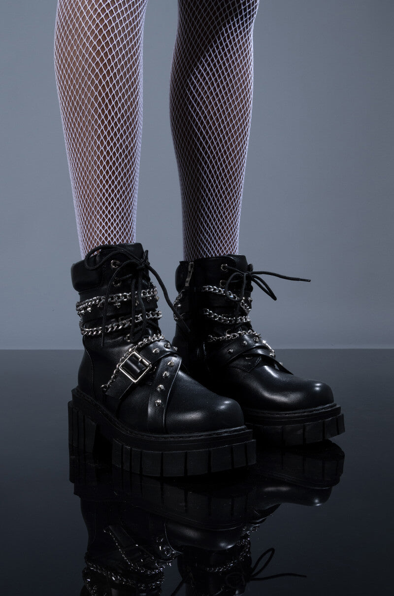 AZALEA WANG UP ALL NIGHT WITH YOU CHUNKY BOOTIE IN BLACK