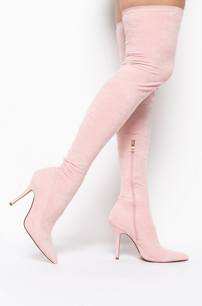AZALEA WANG YOUR FRIENDS ARE TAKING YOU OUT BOOT IN PINK