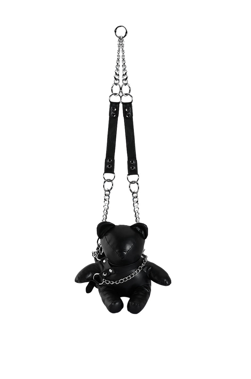 BEAR DOWN PURSE IN BLACK