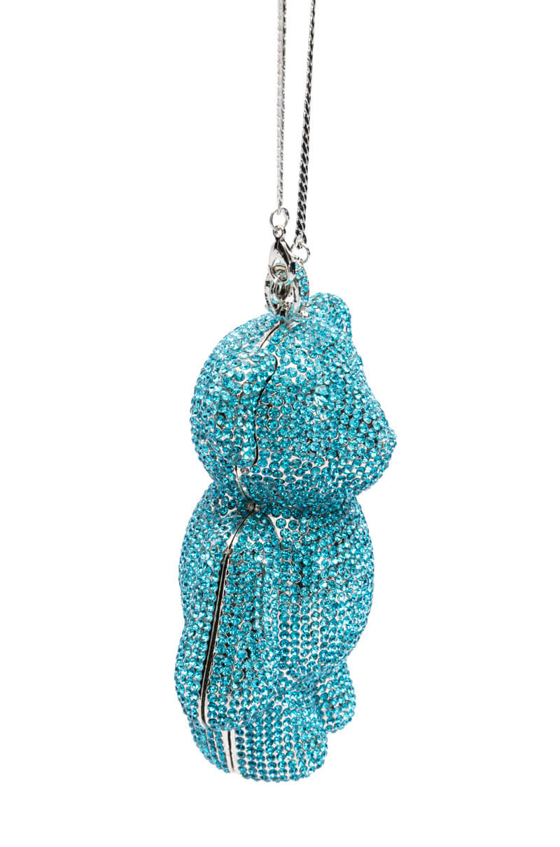 BEARRY CUTE RHINESTONE CLUTCH