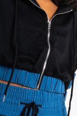 BEATRIX DENIM DETAIL SWEATSHIRT