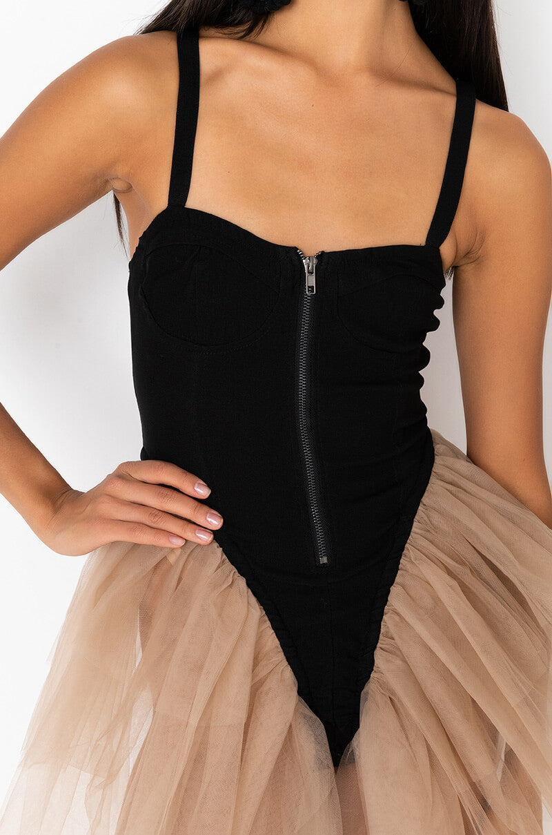 BEEN THAT GIRL TULLE MINI DRESS
