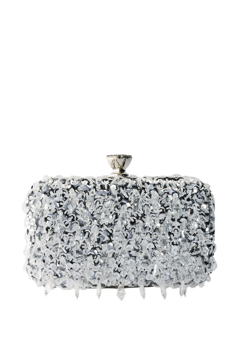 BELLE OF THE BALL EMBELLISHED CLUTCH