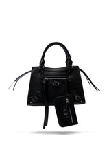 BERNADETTA STRAPPY BLACK BAG