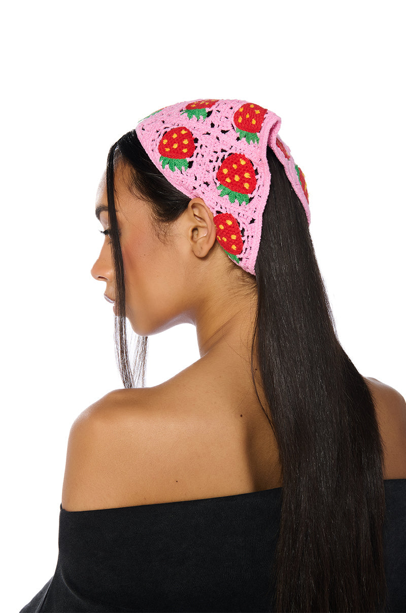 BERRY NICE CROCHET HAIR SCARF