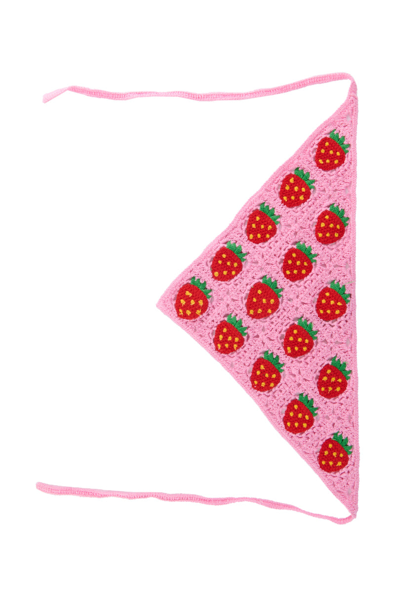 BERRY NICE CROCHET HAIR SCARF