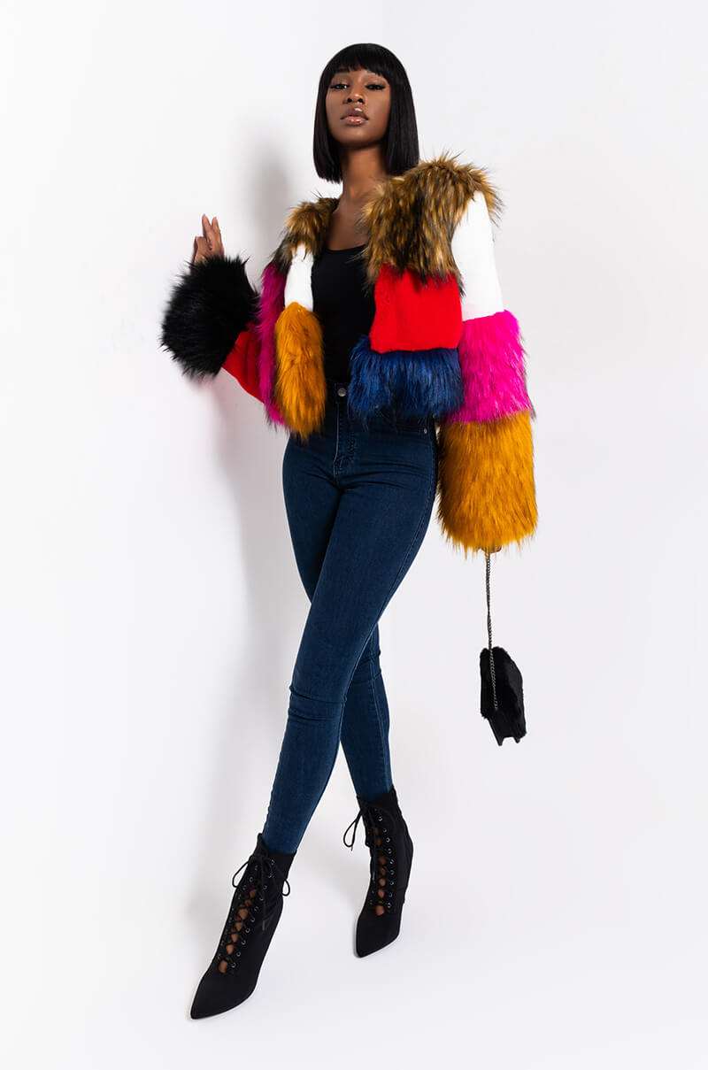 BETTER THAN EVER MULTI FUR COAT