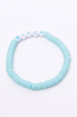 BITCH BEADED BRACELET