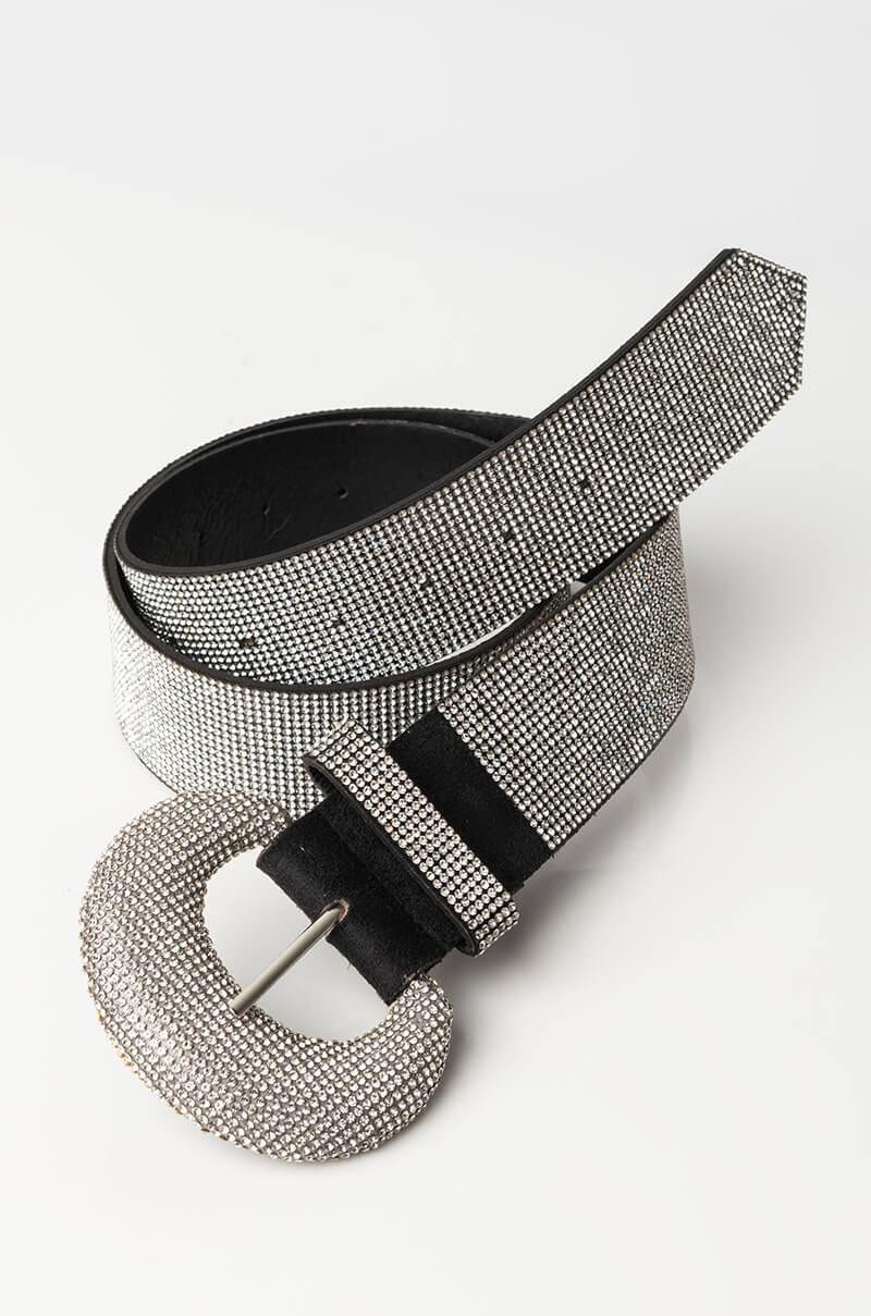 BLINDING LIGHTS RHINESTONE BELT