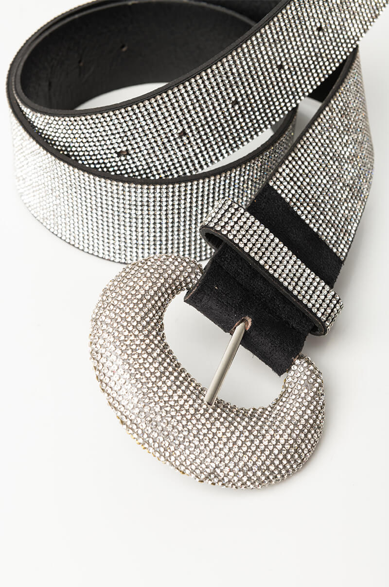 BLINDING LIGHTS RHINESTONE BELT