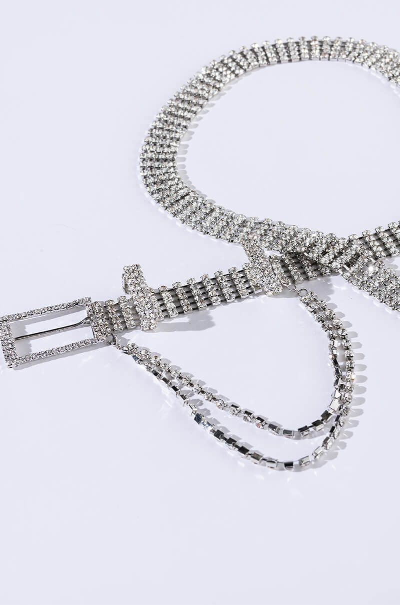 BLINDING LIGHTS RHINESTONE BELT