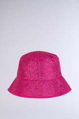BLING IS BETTER BUCKET HAT IN HOT PINK
