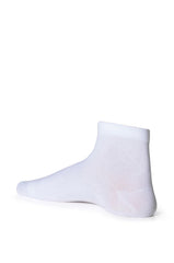 BLING SMILEY FACE SOCKS IN WHITE