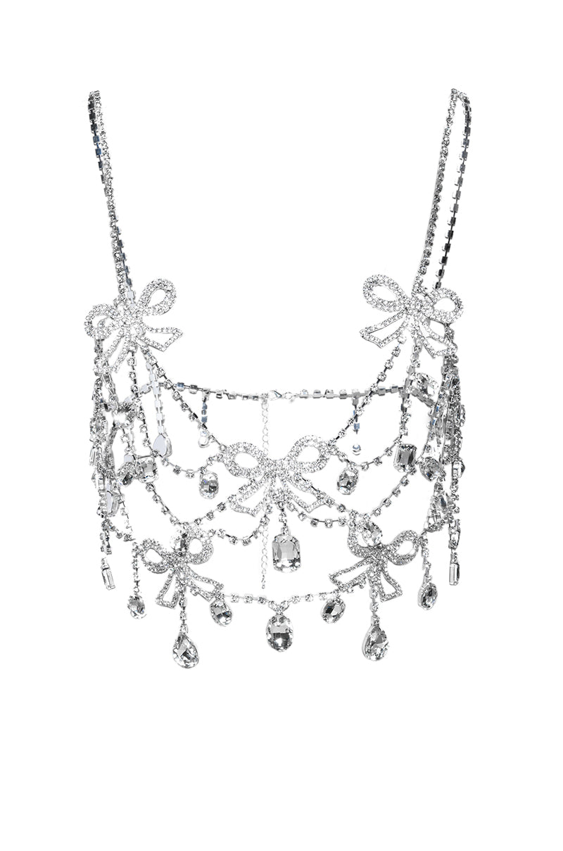 BOWS ON BOWS BLING BODY CHAIN