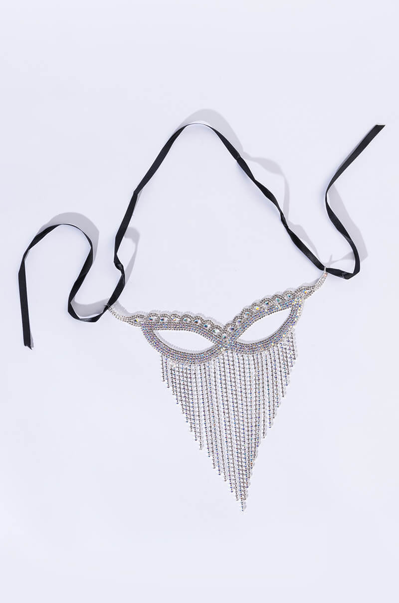 BUTTERFLY RHINESTONE MASK