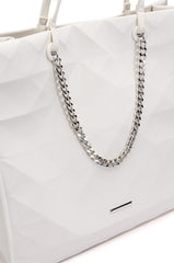 BUZZING WHITE TOTE BAG