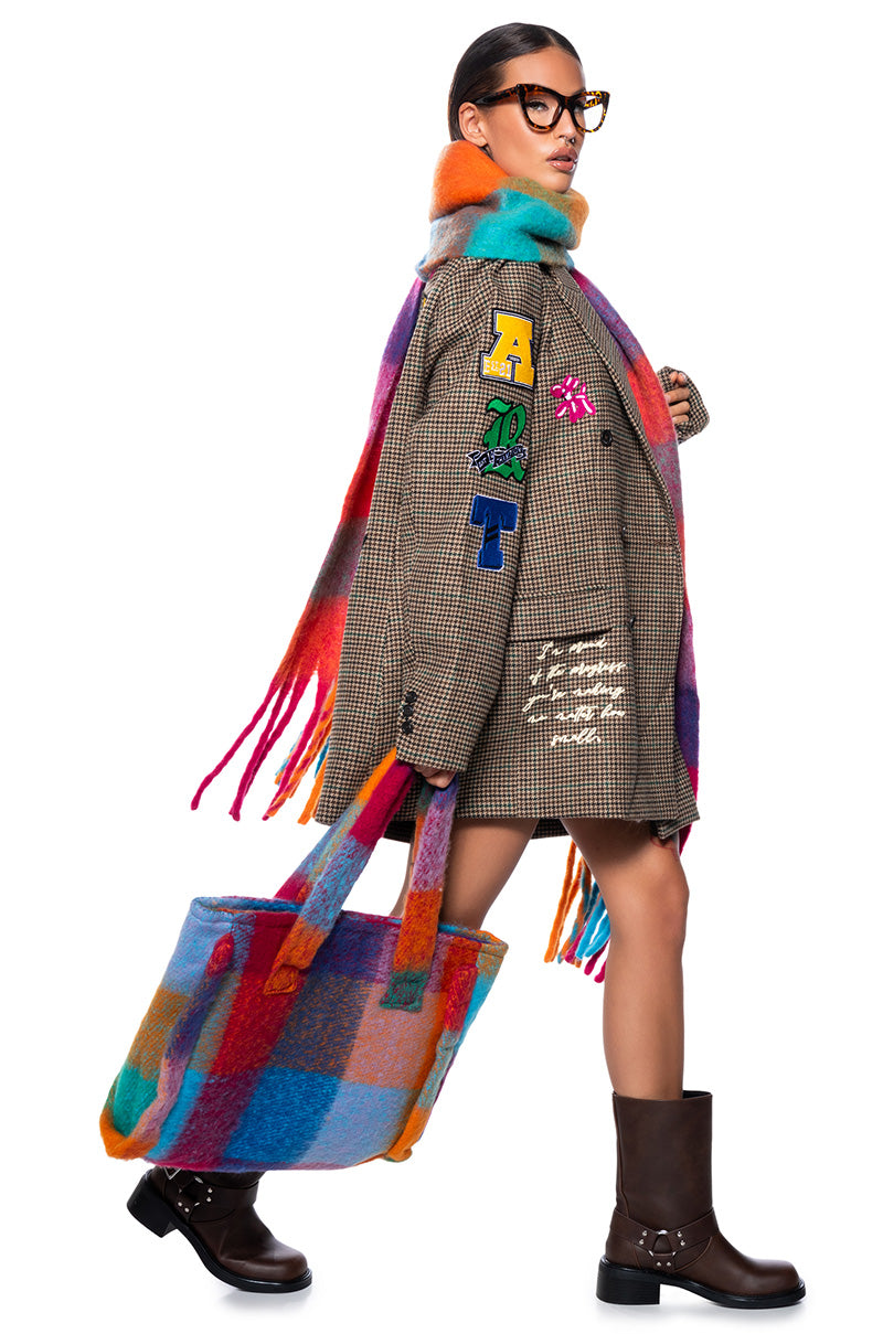BY THE FIRE BLANKET TOTE