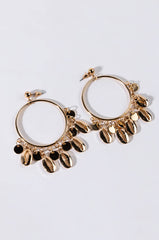 BY THE SEA CZ HUGGIE HOOPS