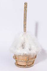CAGED QUEEN RHINESTONE BAG