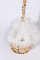 CAGED QUEEN RHINESTONE BAG