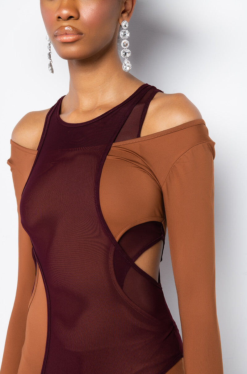 CATCH UP CUT OUT LAYERED JUMPSUIT