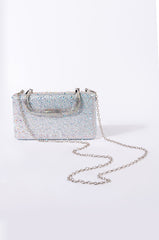 CAUGHT ME DRIPPING RHINESTONE CLUTCH