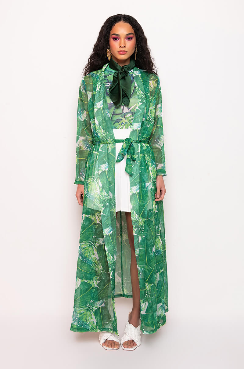 CAYMAN DREAM CHIFFON DUSTER