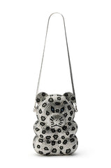 CHEETAH GIRL BLINGED CLUTCH