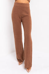 CHILLIN AF COZY WIDE LEG PANT CAMEL